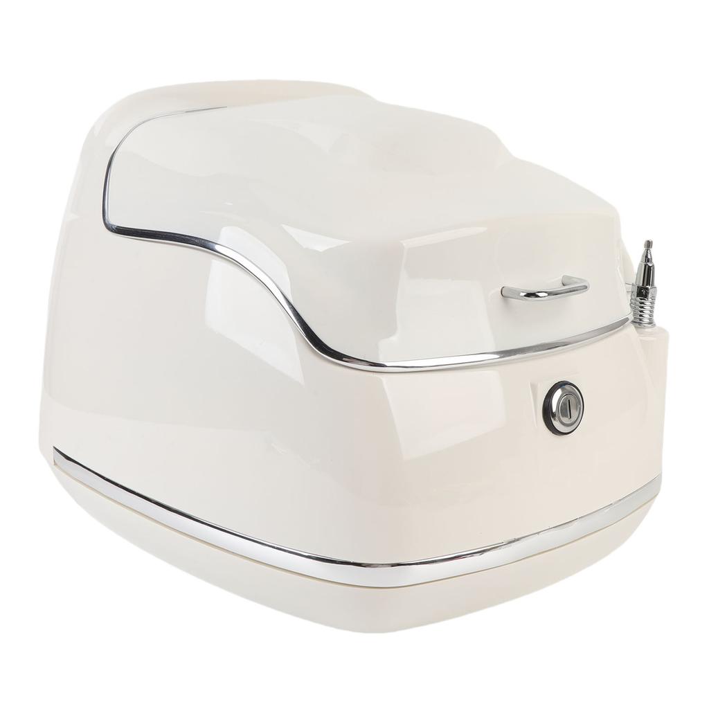 38L Motorcycle Top Box Waterproofing Universal Fit with Key Lock Base Plate Motorcycle Luggage Trunk Tail Storage