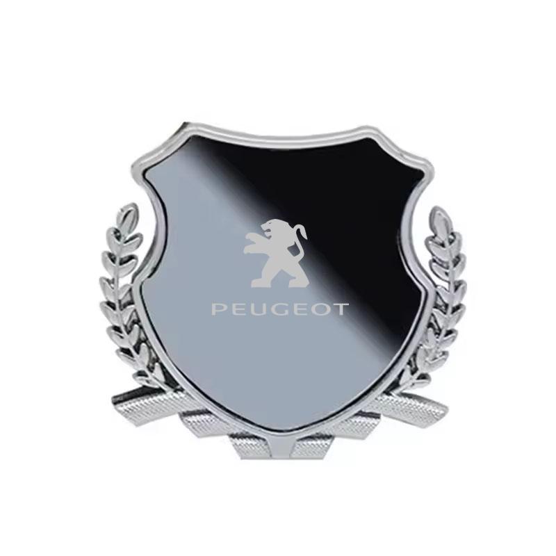 Alloy Car Fender Side Emblem Trunk Tail Badge for Peugeot 106 108 206 207 208 301 306 308 407 408 508 2008 4008 5008