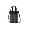 Lacoste Fashion Retro Print PVC Handheld Shoulder Crossbody Bag Small Women bags Black Beige NF4463ZEN56