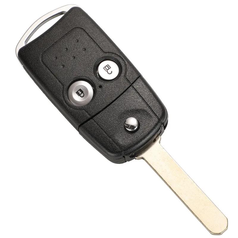 2/3/4 Buttons Flip Car Remote Key Shell Fob Fit For Honda Acura Civic Accord Jazz Crv Hrv Key Case Housing Replacement