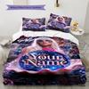 Name Benutzerdefiniert Gaga Poster Muster Bettwäsche Set Bettbezug Kissenbezug Heimdeko Geschenk (1 Bettbezug + 2 Kissenbezüge, ohne Füllung)