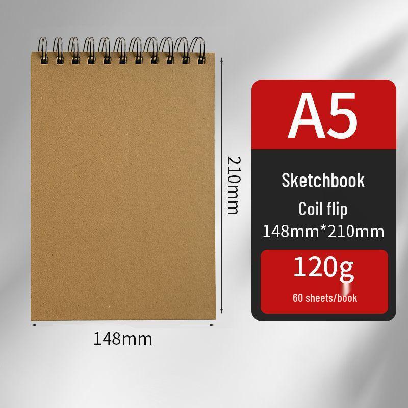

Thickened Sketchbook: 16 Coil-Bound Sheets, 8 Drawing Pages for Kids, Free Shipping