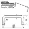 Solid 304 Stainless Steel U-Shaped Cabinet Handle