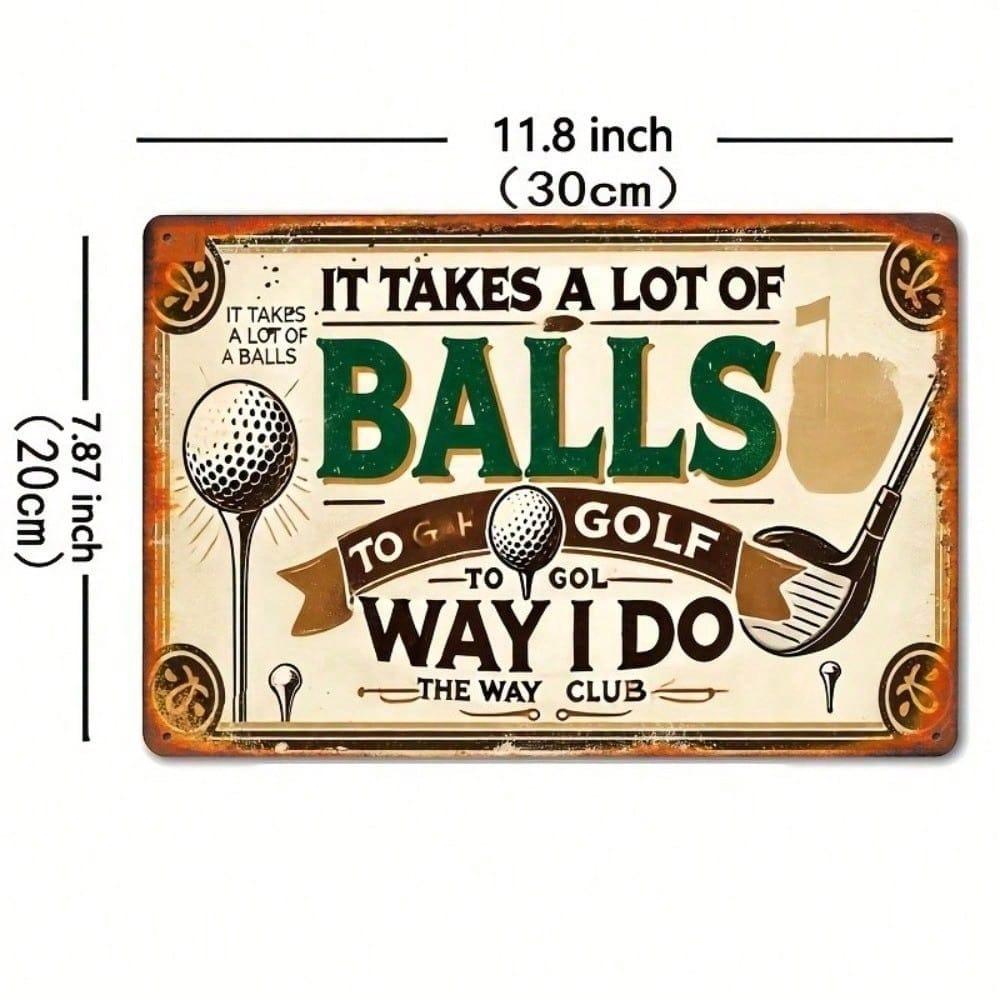 Vintage Golf Club Metal Poster Wall Art Bar Man Gift