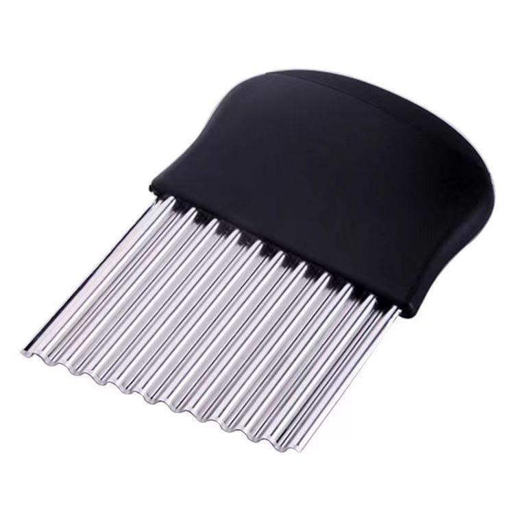 

Stainless Steel Wave-Cut Potato Knife | Multi-Functional Kitchen Tool for Decorative Cuts