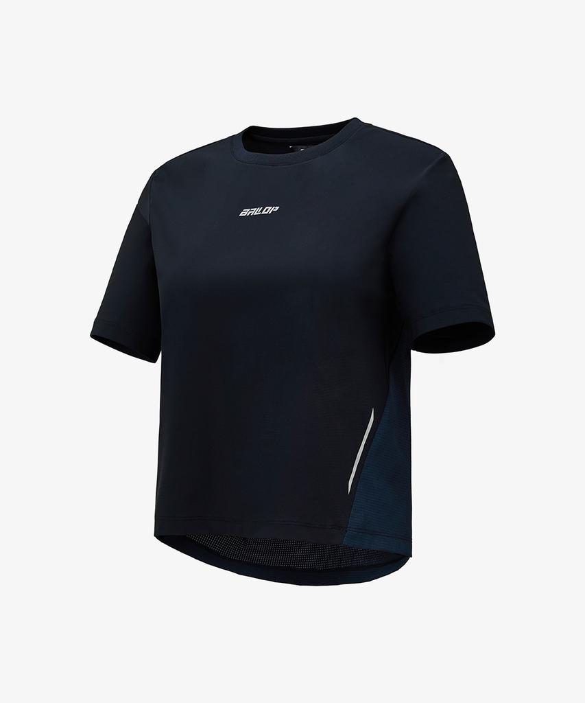 Baellob Women'S Air Revent Active Crop T-Shirt Black
