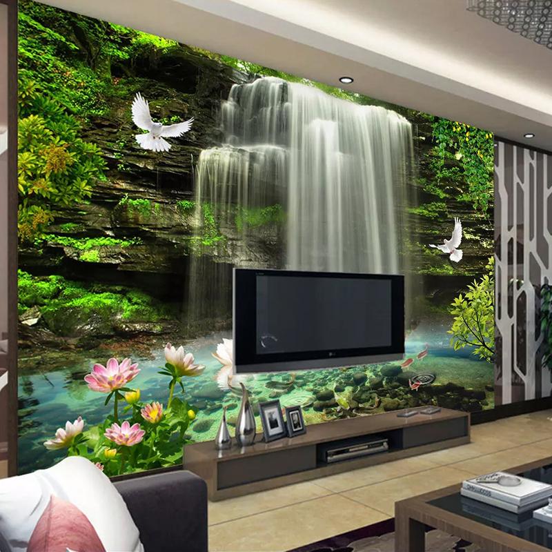 3D Wallpaper Beautiful Waterfall Large Murals Home Decor Living Room Bedroom Wall Papers
