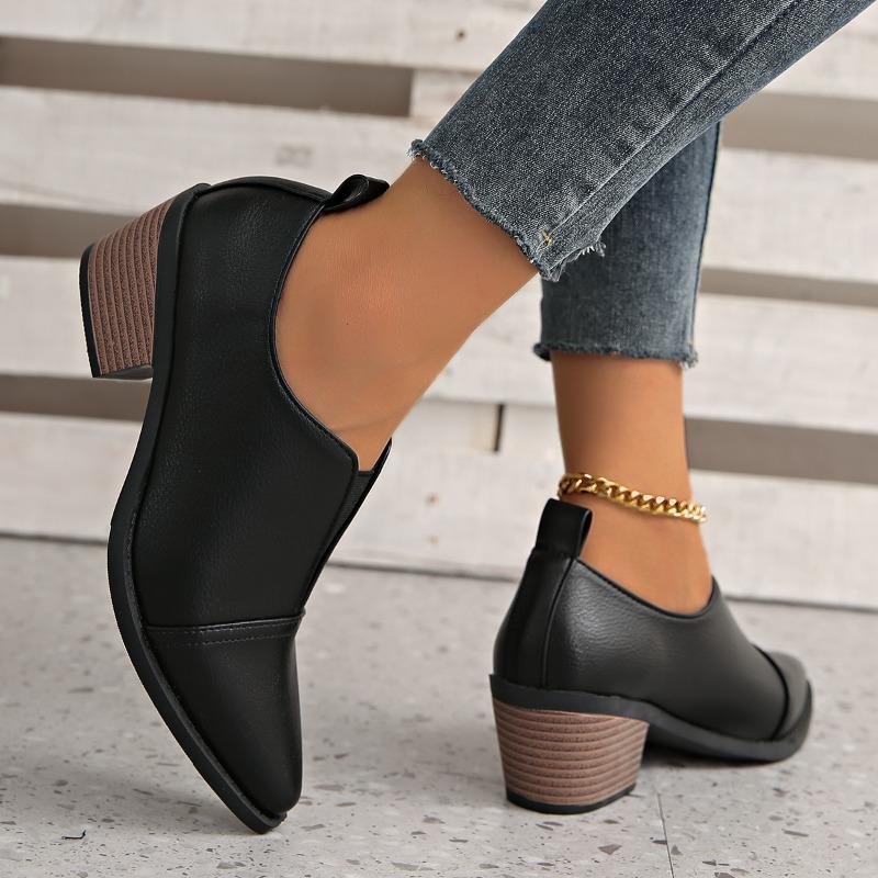 Fashion Designer Pointed Toe Women's Shoes Mid Heels Elegant Shoes Fashion Leather Woman Pumps 2025 Summer New Dress Sandalias De Mujer