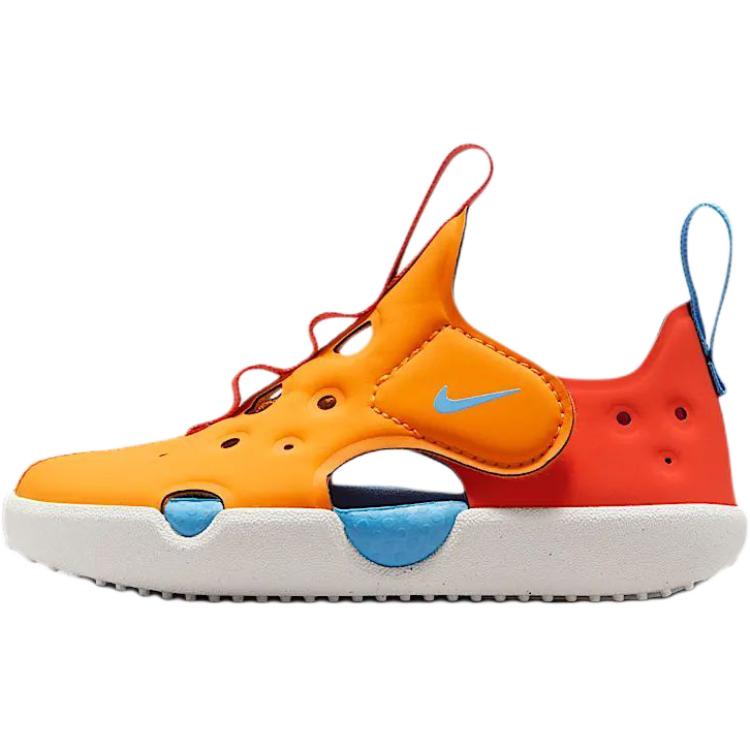 Nike Sunray Protect 4 TD Orange Peel Picante Red Baby Sneakers University-Blue HF6278-800