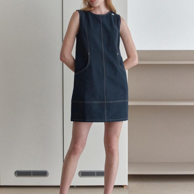 LCVE EMBROIDERY COTTON SCARF_BLACK