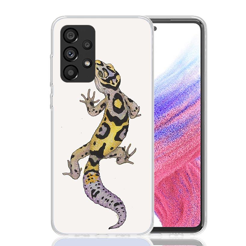 Lizards Geckos Phone Case For Samsung Galaxy A13 A14 A15 A16 A17 A53 A54 A55 A56 A33 A34 A35 A36 A23 A24 A25 A26 A05S A04S Galax