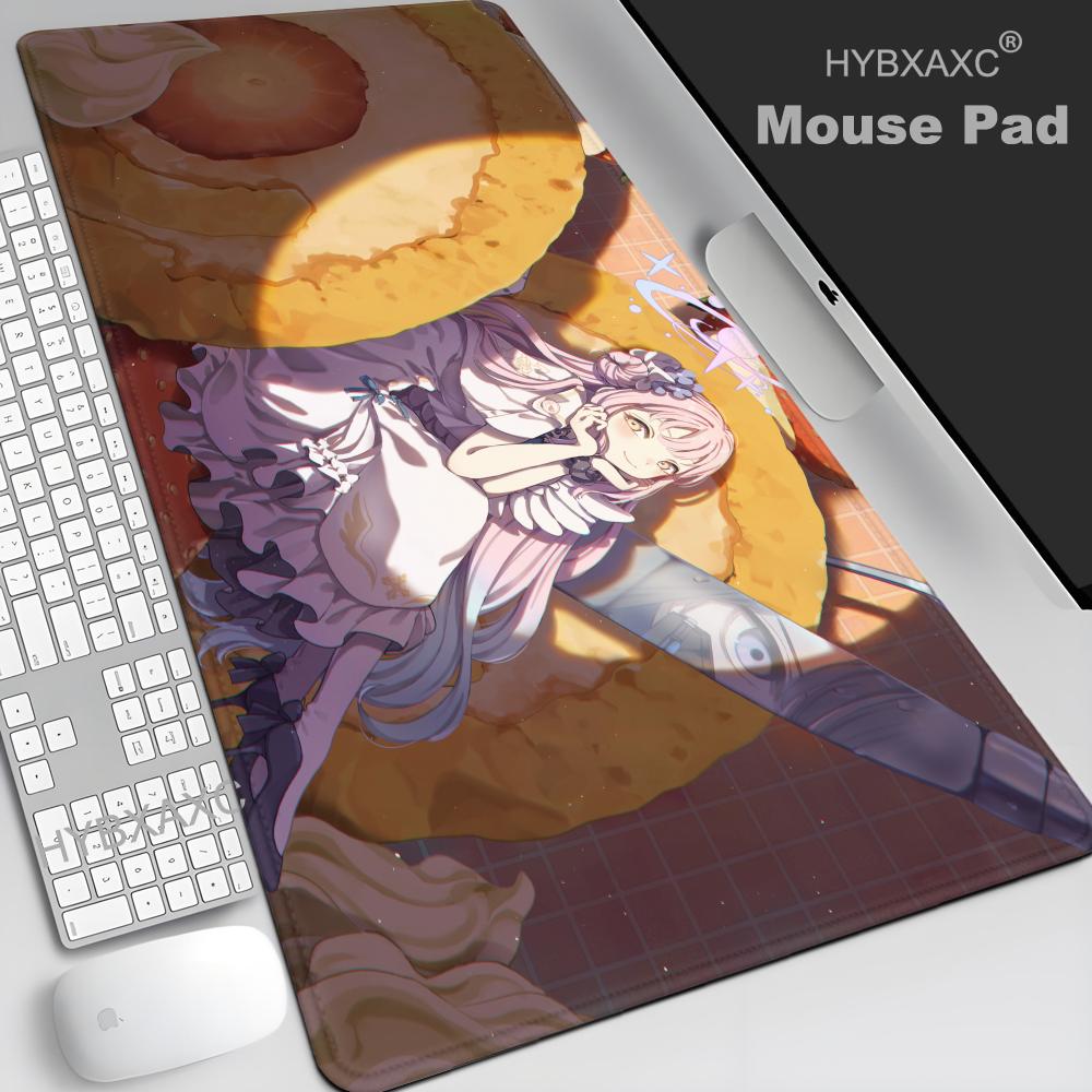 Mouse Pad NonSlip Rubber Edge locking mousepads Game play mats Game Blue Archive Cute Takanashi Hoshino for notebook PCcomputer
