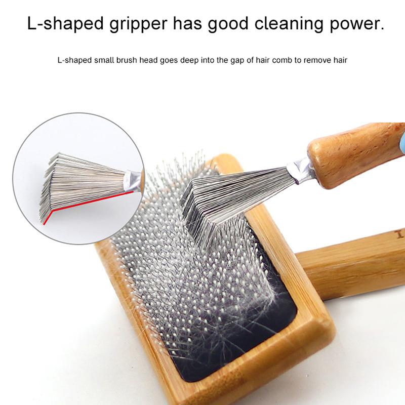 Holzkammreiniger Empfindliche Reinigung Abnehmbare Haarbürste Kammreiniger Werkzeug