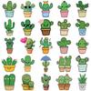 50 Creative Cactus Cartoon Stickers for DIY Phone Cases & Notebooks