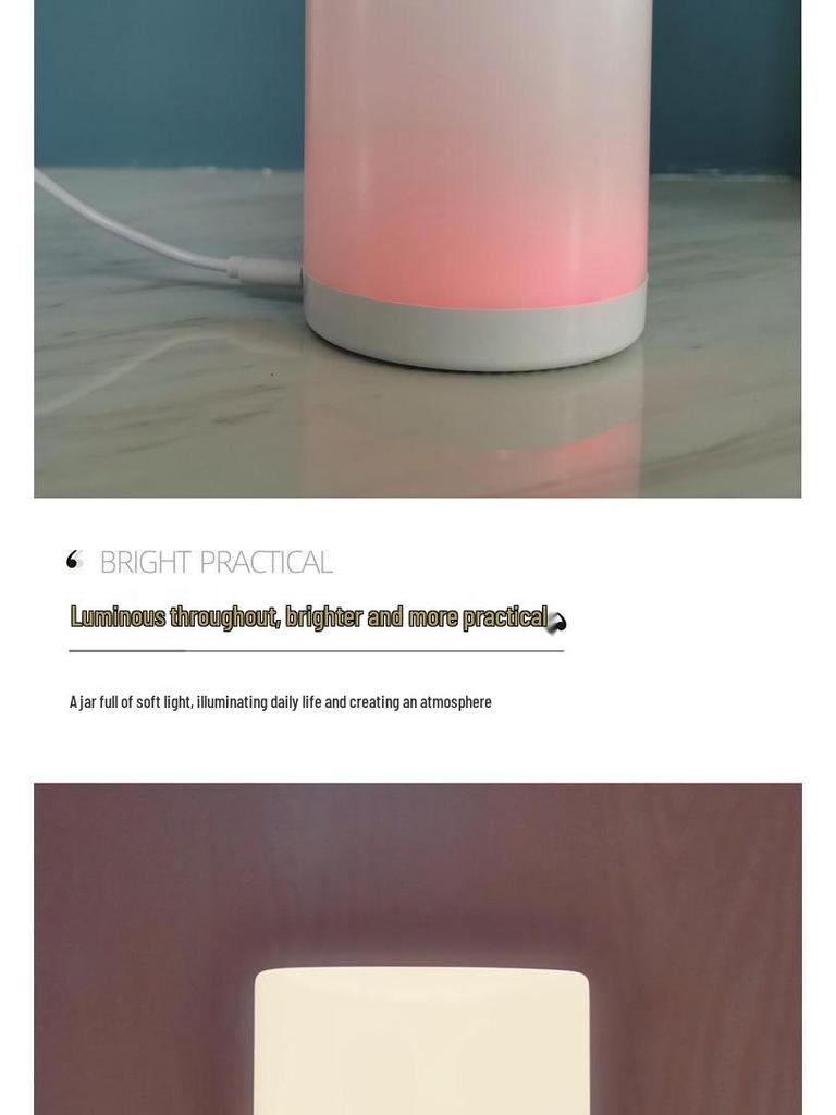 Wireless Rechargeable Touch Night Light – Eye-Friendly Bedside Lamp for Baby Feeding & Nighttime Trips