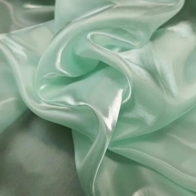 100 x 145 cm Flüssiges, wasserglänzendes Garngewebe, hochdichter, funkelnder Kristallorganza-Designerstoff für Kleidung und Kleider