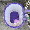 Bike Front Basket with Adjustable Strap Large Capacity Strong Load-bearing Cycling Handlebar Basket Waterproof Bicycle Storage Basket