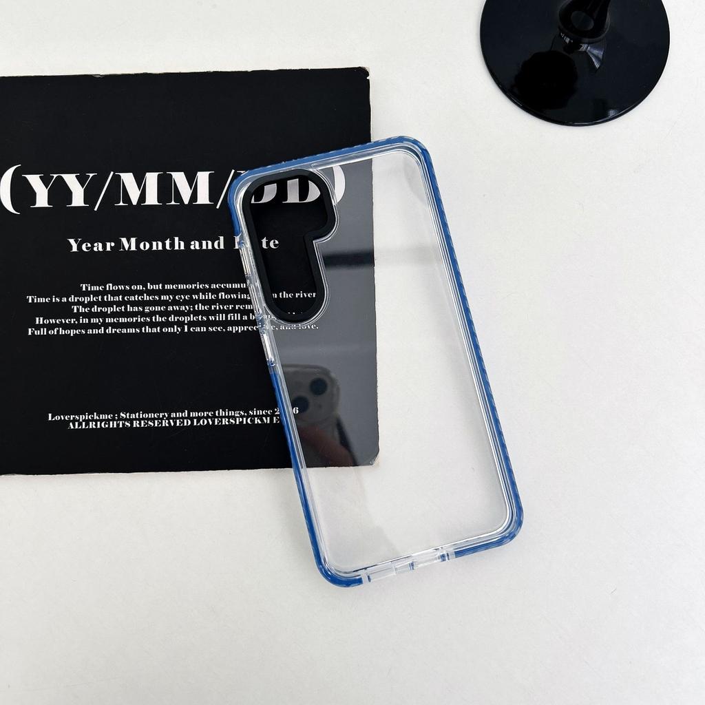 Samsung S26Ultra mobile phone case is suitable for S24plus high-transparency airbag anti-drop A56 with its own lens film protective cover.