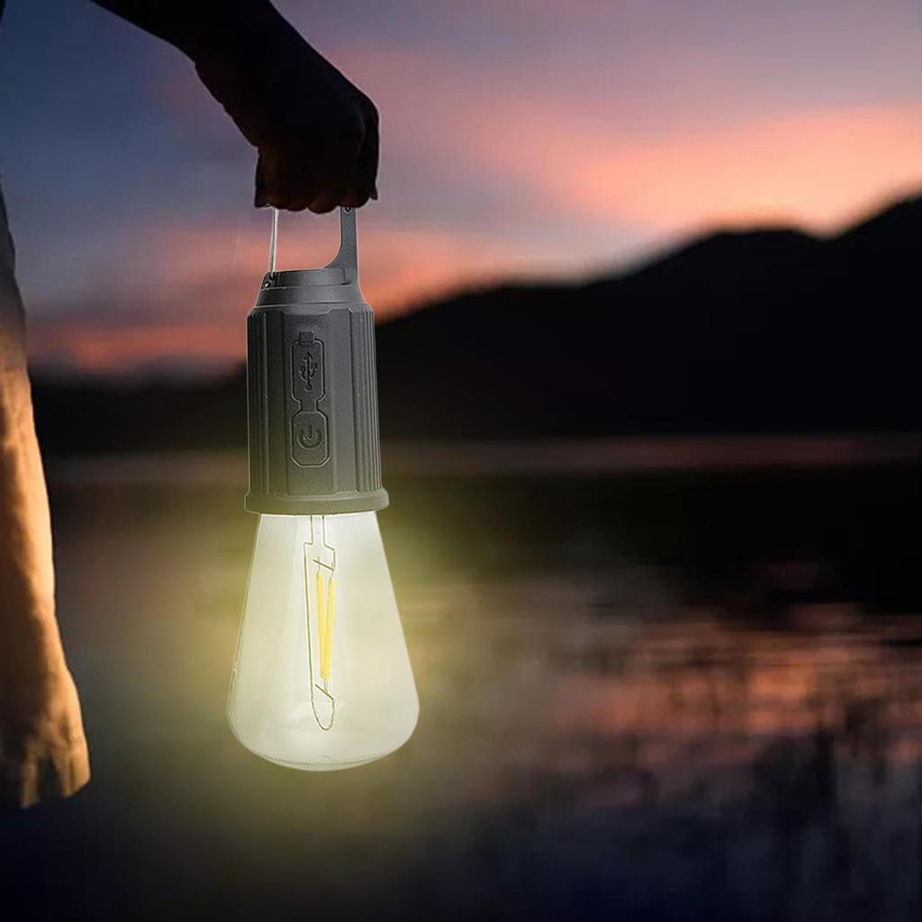 Outdoor Camping Lamp LED Mini Night Light Water Resistant USB Rechargeable Portable Lantern