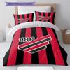 Athletico Paranaense Pattern Bedding Set Quilt Cover Pillowcase Home Decor Gift (1 * duvet cover + 2 * pillowcase, without core)