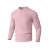 Long Sleeve Henley Shirt Autumn Collar Button Men's Casual Top Polo Shirt