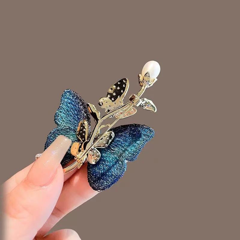 Элегантная легкая брошь-бабочка с вышивкой 2026: Милый, Художественный Тканевый Цветок-Брошь