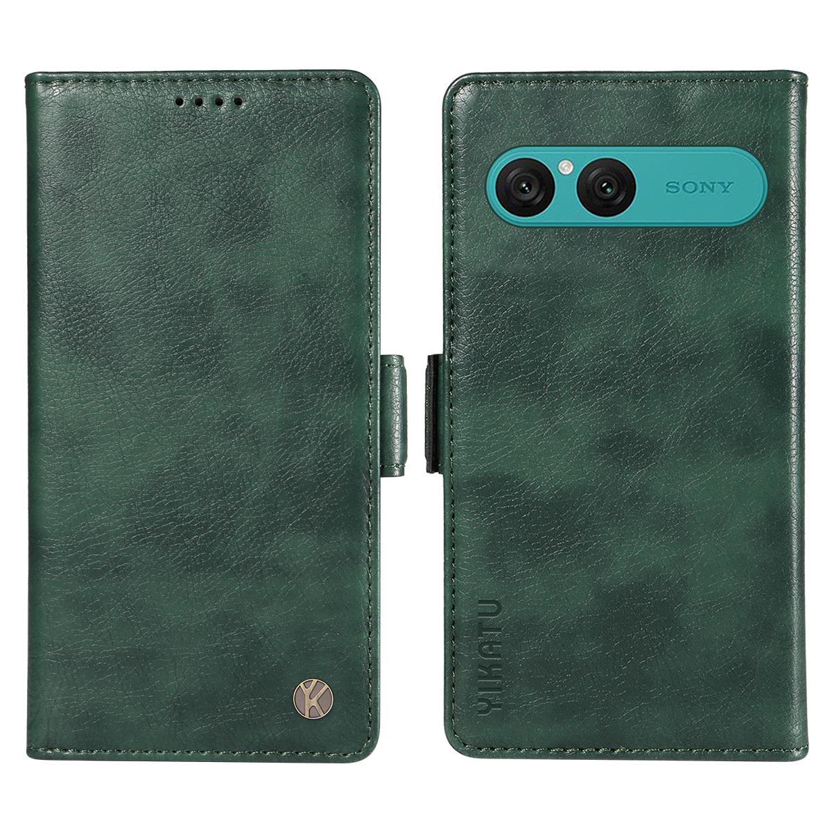 

For Sony Xperia 10 VII Case YIKATU YK-007 Litchi Texture PU Leather Wallet Phone Cover