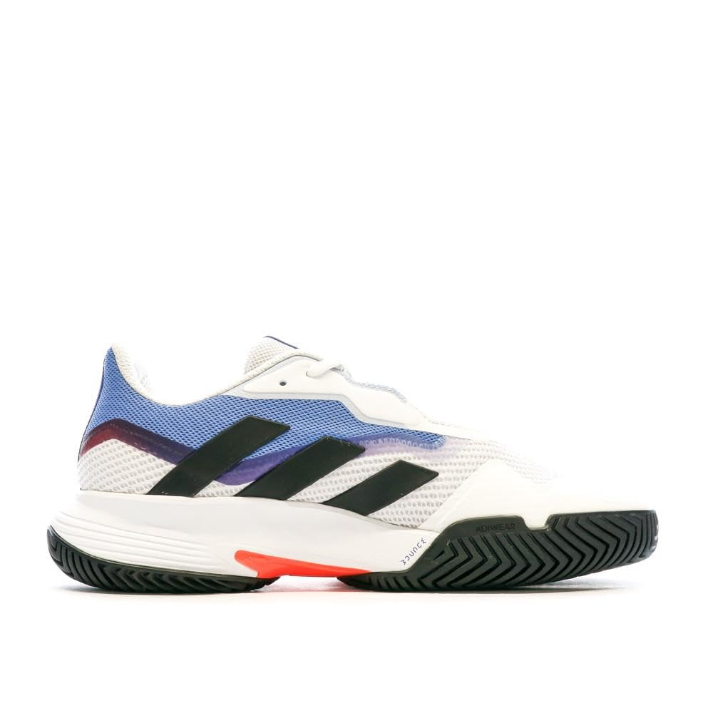 Adidas Court Jam Control Tennis LVJ99 Fusion Size cm Footwear, White/Core Black/Blue (HQ8468), 26.0