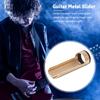 Semi-open Guitar Slide Bar with 2 End Ring Metal Finger Sleeve Adjustable Width Guitar Slide for Electric & Acoustic Guitar