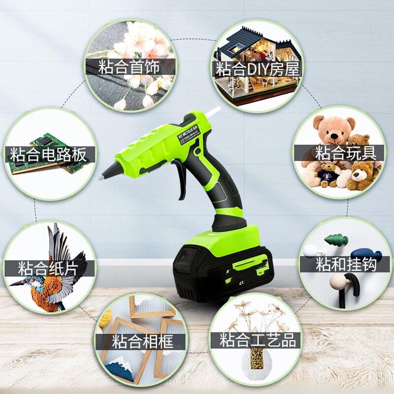 Cordless Hot Melt Glue Gun For Makita/DEWALT/BlackDecker/Milwaukee/Bosch With 30 Sticks 18V Lithium Battery Electric Repair Tool