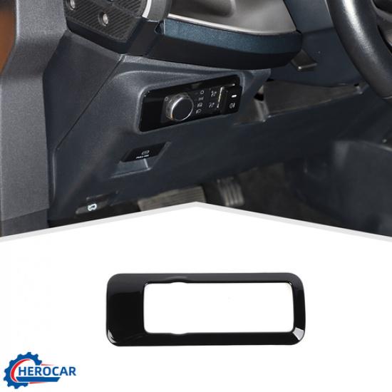 

Interior Head Light Switch Cover Blakc Accessories for Ford Bronco -2025+