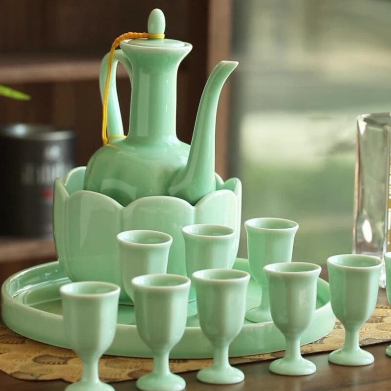 

High-End Lotus Ceramic Wine Set