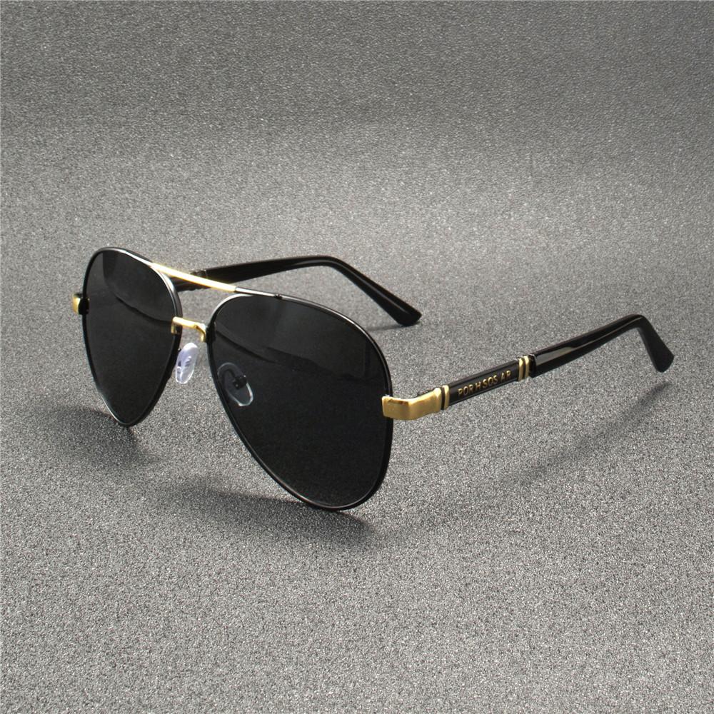 Sunglasses Men Metail Frame Quality Sun Glasses Brand Design Male Glasses Fishing Driving Goggles