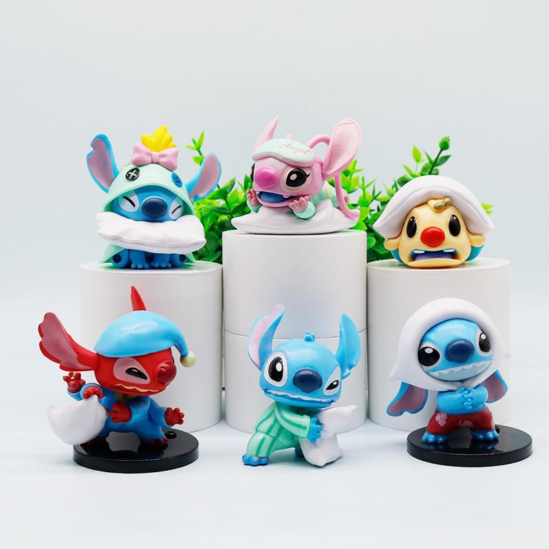 Stitch Reuben Angel Pajama Pillow Series Model Ornament Set For Kids And Fans