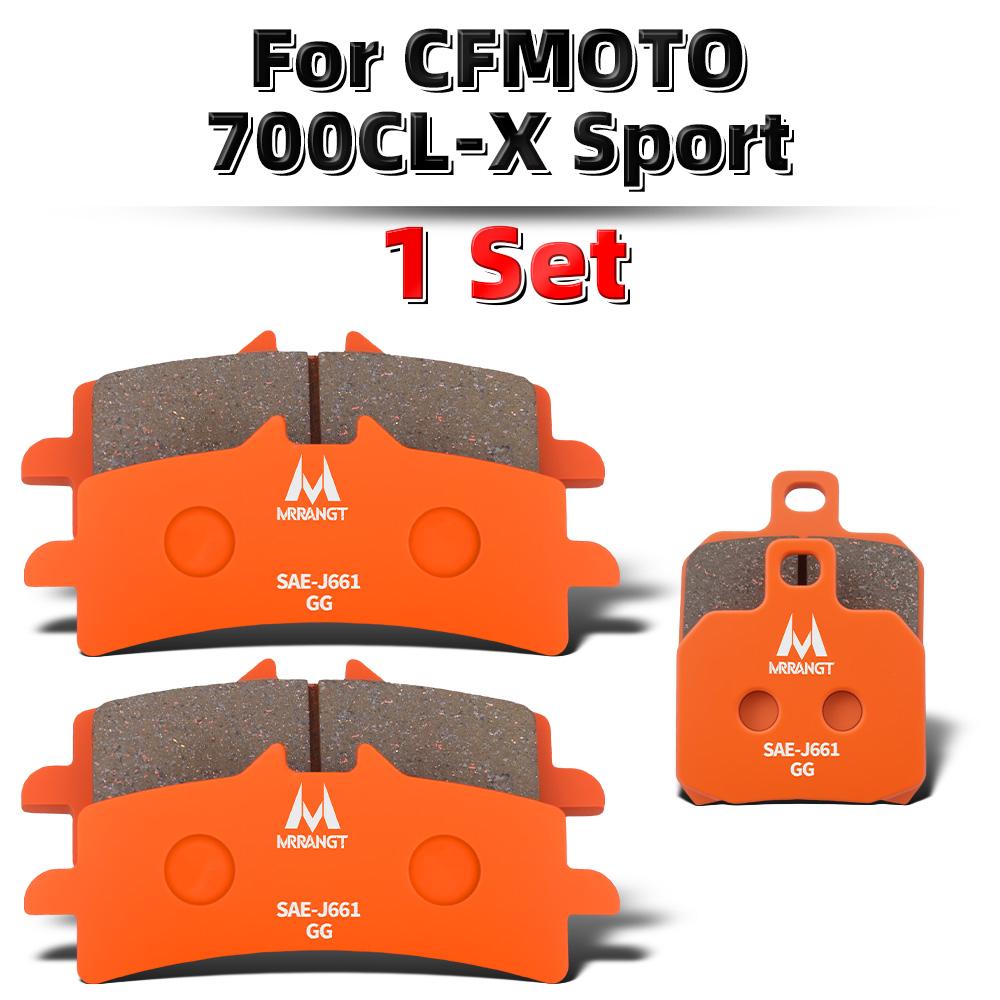 MRRANGT Low Noise High Performance Motorbike Ceramic Brake Pads Set Fit for CFMOTO 800MT 800NK 700CL-X 700MT 675SR 675NK 500SR