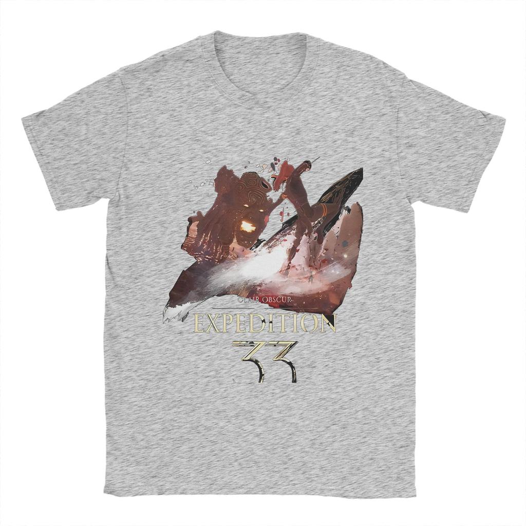 Koszulka Ekspedycja 33 Lato Gra Wideo Czysta Bawełna Koszulki Dla Pary Modny Design T-shirt Krótki Rękaw Y2K Zabawny Top