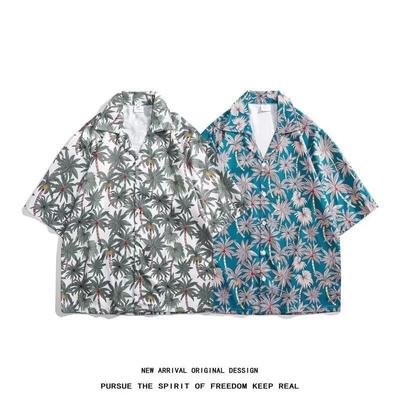 2024 Vintage Shirt Men'S Summer Casual Student Loose Niche Men'S Top For Outerwear