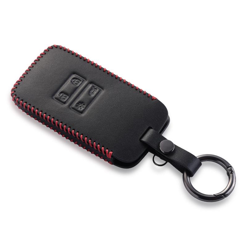 For Renault Captur  Leather Key Cover Holder For Renault Clio Megane Arkana Arcan Kadjar Zoe Espace 5 Smart Key Car Case