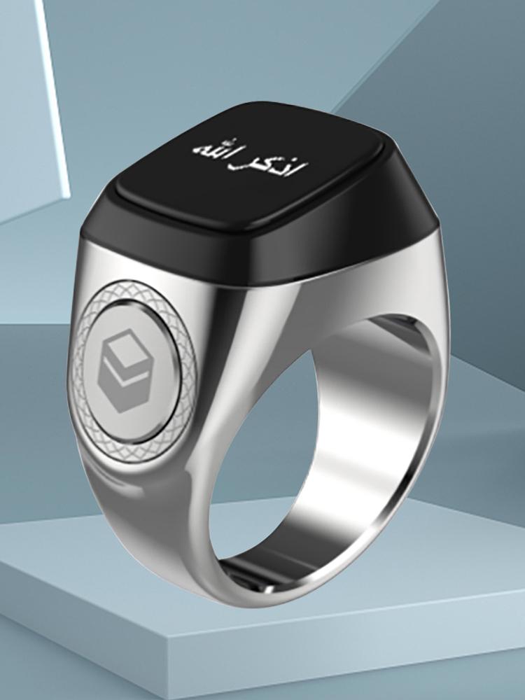 20mm Ring Tasbih Counter Bluetooth-compatible 5.1 5 Prayer Time Tasbih Tally Counter Ring Vibration Reminder Islamic Muslim Gift
