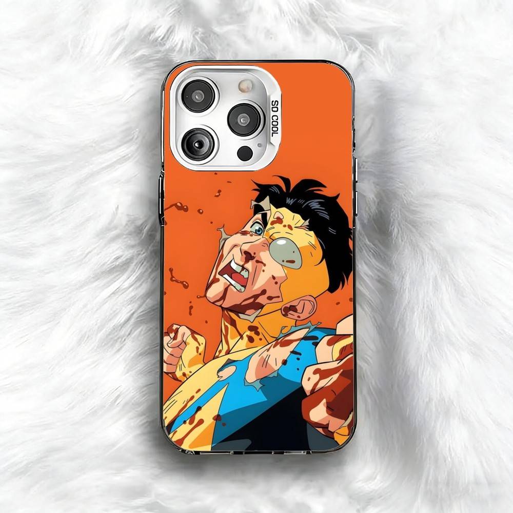 

Cool Anime I-Invincibl-e Phone Case For iPhone 16 17 15 14 12 13 Pro Max Black Color Shockproof Cover iPhone17air