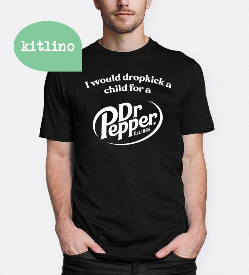 

Я б ударив ногою дитину заради Dr Pepper F41192 Унісекс Футболка XL