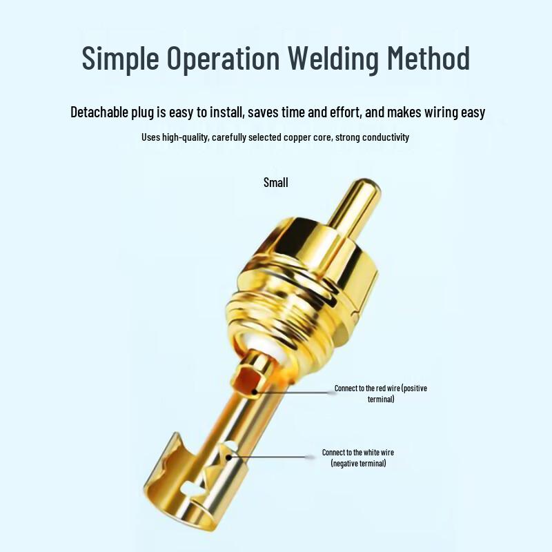 

Hóngjì Professional RCA Male AV Solder Connector (10-Pack)