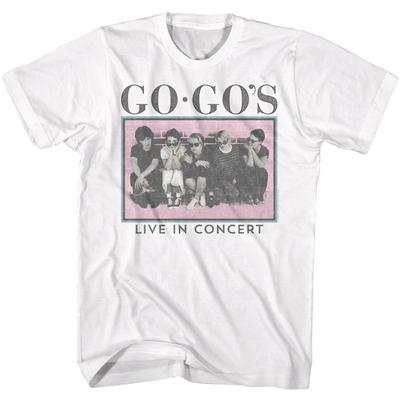 The Go-Go's Live In Concert Weißes Erwachsenen-T-Shirt