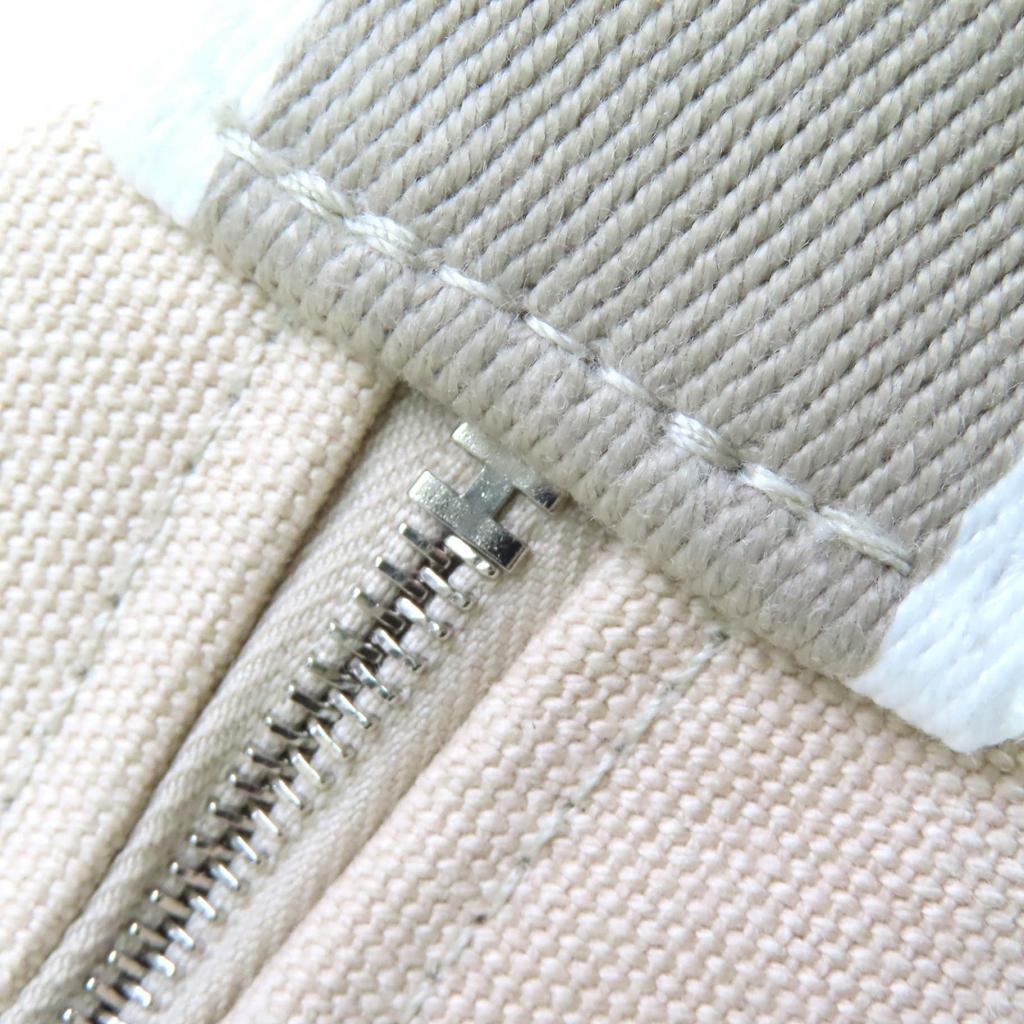 Pristine HERMES Pouch Brid A Black PM H logo handbag cotton Women Used