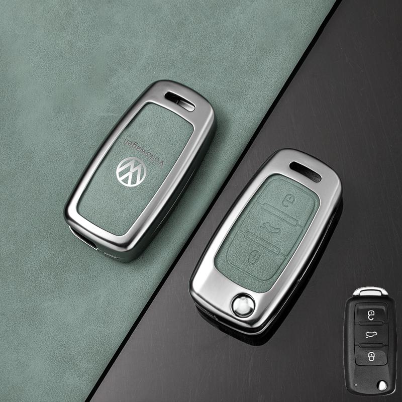 Pro VOLKSWAGEN VW Zinková slitina Kryt obalu na klíčenku auta Pro Volkswagen VW Polo Golf Passat Tiguan Beetle Caddy T5 Up Eos Ke