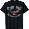 One Big Beautiful Bill Eagle USA Flag Political Unisex T-Shirt