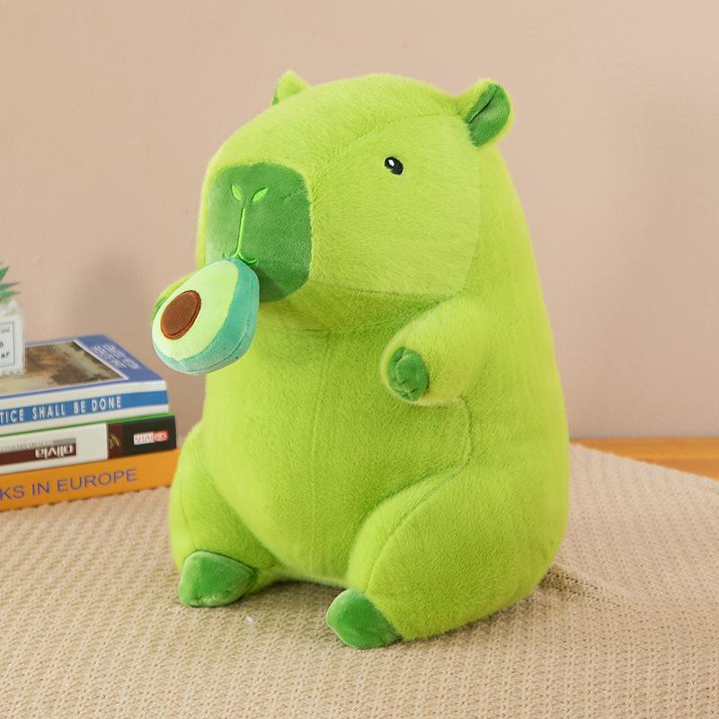 Summer Watermelon Strawberry Capybara Doll Children's Pulling Line Corn Carrot Avocado Kapibala Doll
