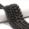 1 Strang 6/8/10mm Natürliche Schwarze Druzy Achat Steinperlen Runde Lose Perlen Für Schmuckherstellung DIY Armbänder Halsketten Zubehör