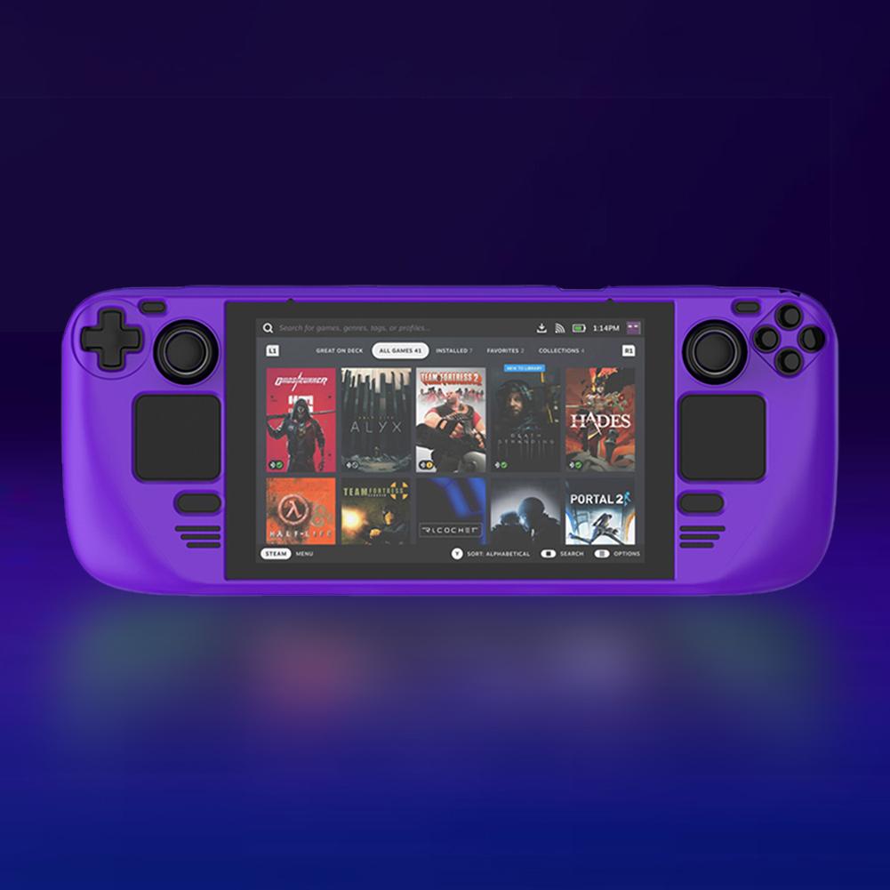 Removable Case for Steam Deck Console with Bracket Shockproof Protective Case Non-slip Hard Shell for Steam Deck Accessories