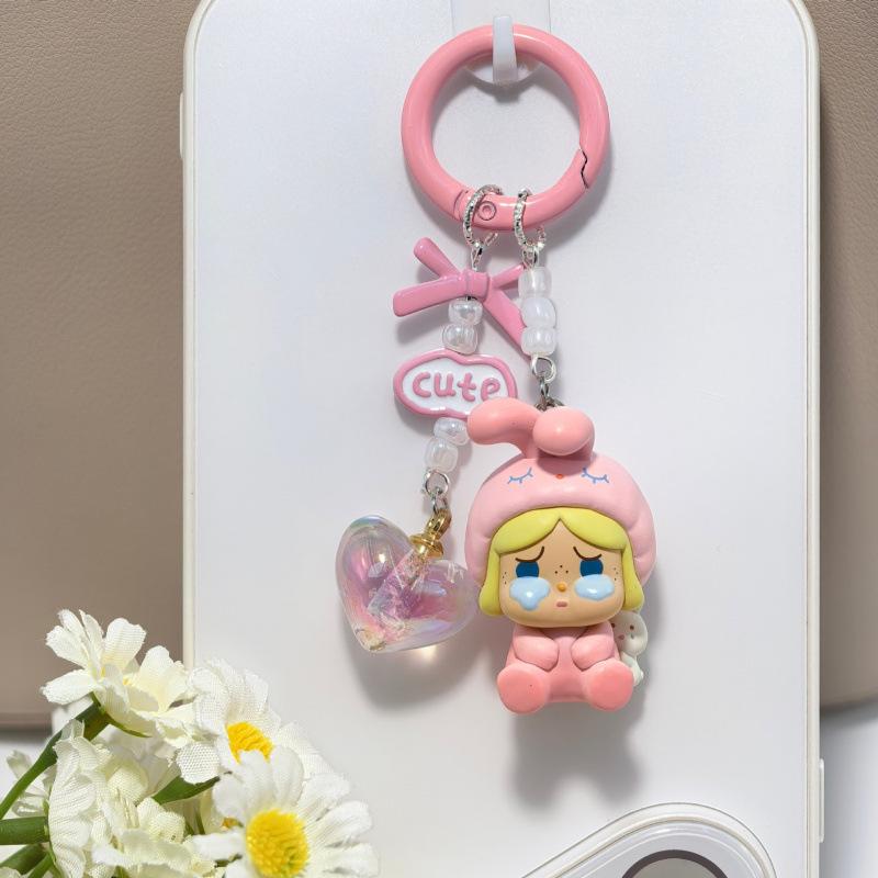 Original Pop Mart Bubble Bean Pyjama Herz Tidelope Anhänger Handy Lanyard